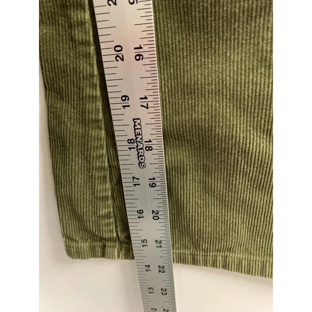 Gymboree Floral Embroidered Y2K Corduroy Green Pants Size 7 Youth‎